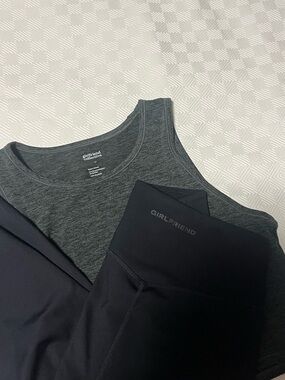girlfriend collective Charcoal Gray Scoop Tank